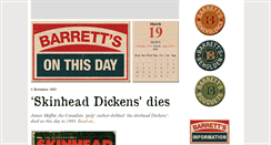 Desktop Screenshot of barrettsonthisday.anorak.co.uk