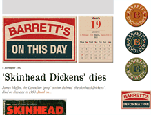 Tablet Screenshot of barrettsonthisday.anorak.co.uk