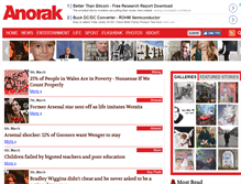 Tablet Screenshot of anorak.co.uk